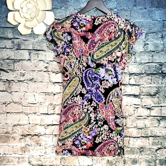 Bisou Bisou | Retro Y2k Punk Goth Floral Double Mesh Streetwear Top - Picture 7 of 9